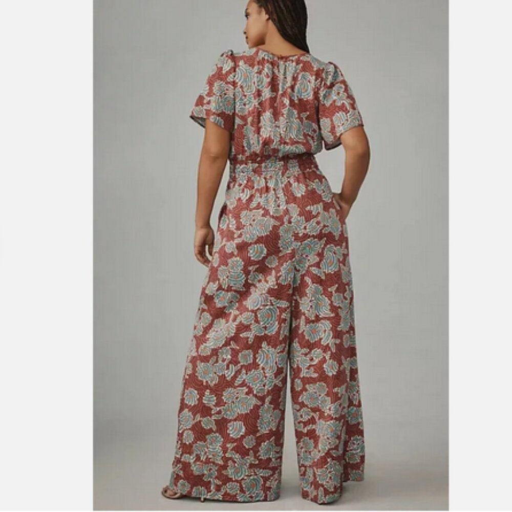 Anthropologie 2X NWT The Somerset Wide Leg Jumpsuit Plus Size New 2X - Picture 2 of 5